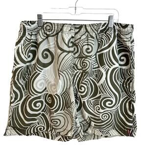 Tommy Bahama Swim Trunks Mens Size XL Cream Swirl Resort Hawaii Preppy Gorpcore